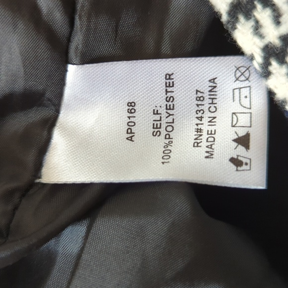 Dance & Marvel Black & White Houndstooth Fringed Pants - Picture 11 of 16